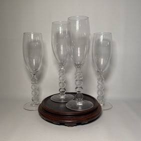 Year 2000 Millenium Champagne Flutes