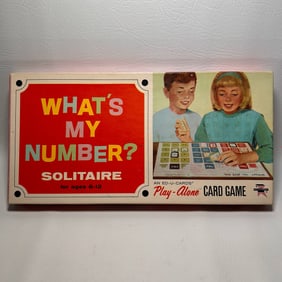 1960's What's My Number Children's Solitaire Game