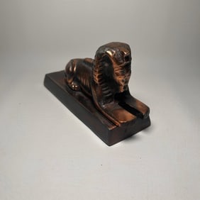 Vintage Bronze Style Egyptian Sphinx Decorative Piece