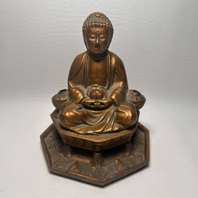 1920's Vintage Valentine's Buddha Insense Burner