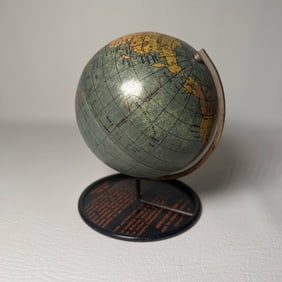 Antique Denoyer Gappert Co Miniature World Globe