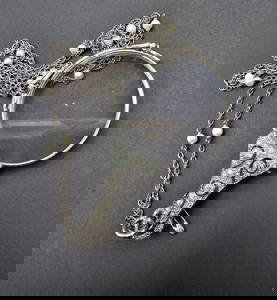 Art Deco Diamond Lorgnette/Opera Glasses