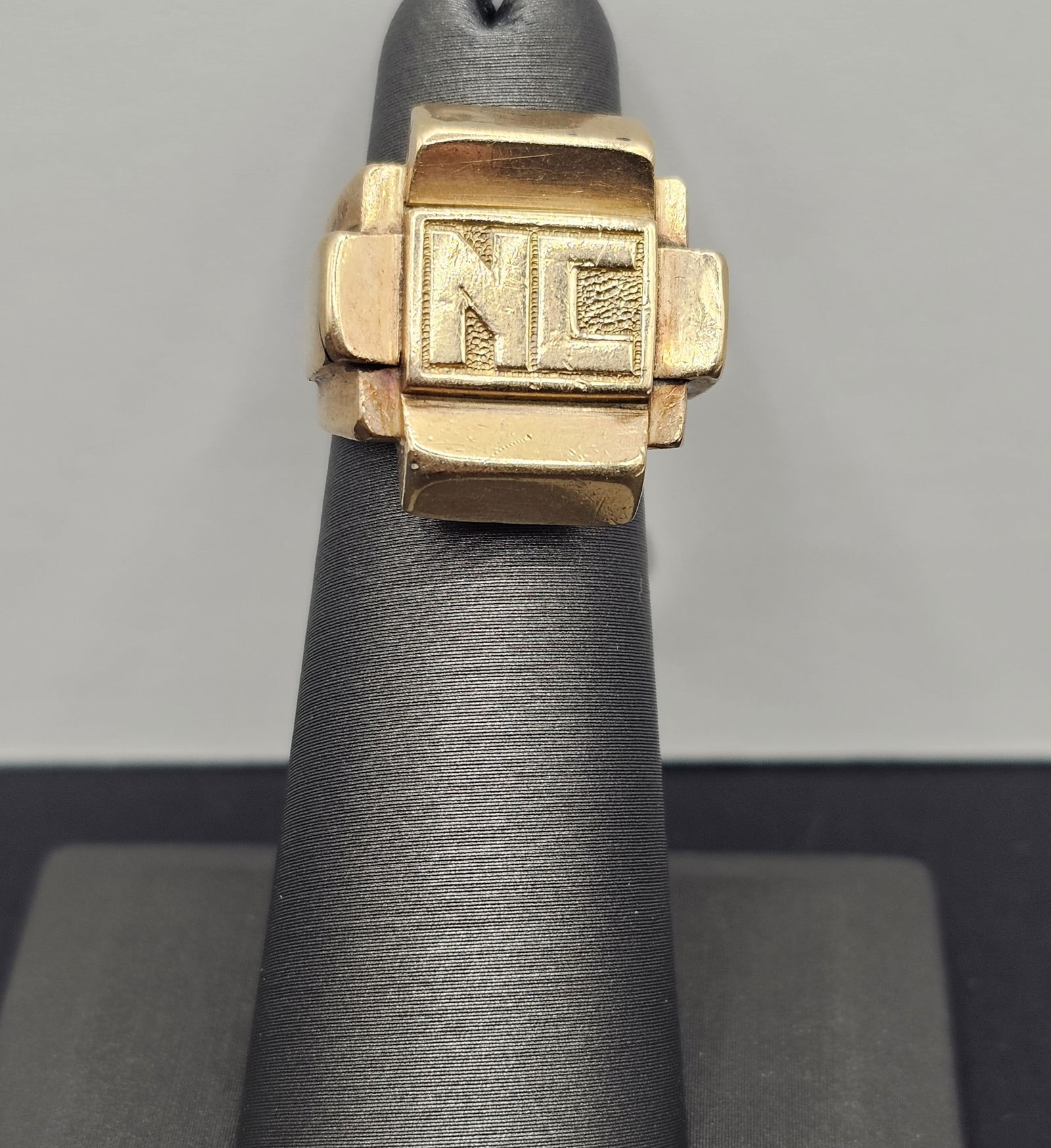 14K Gold Initial Ring NC (1 of 4)