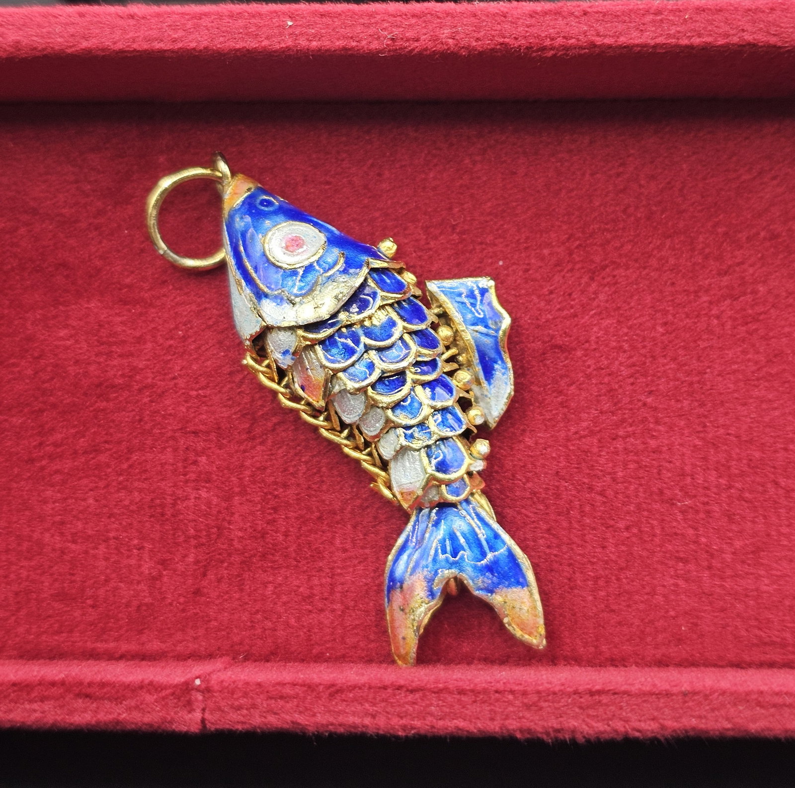 Cloisonne Fish Charm: Cloisonne Fish Charm