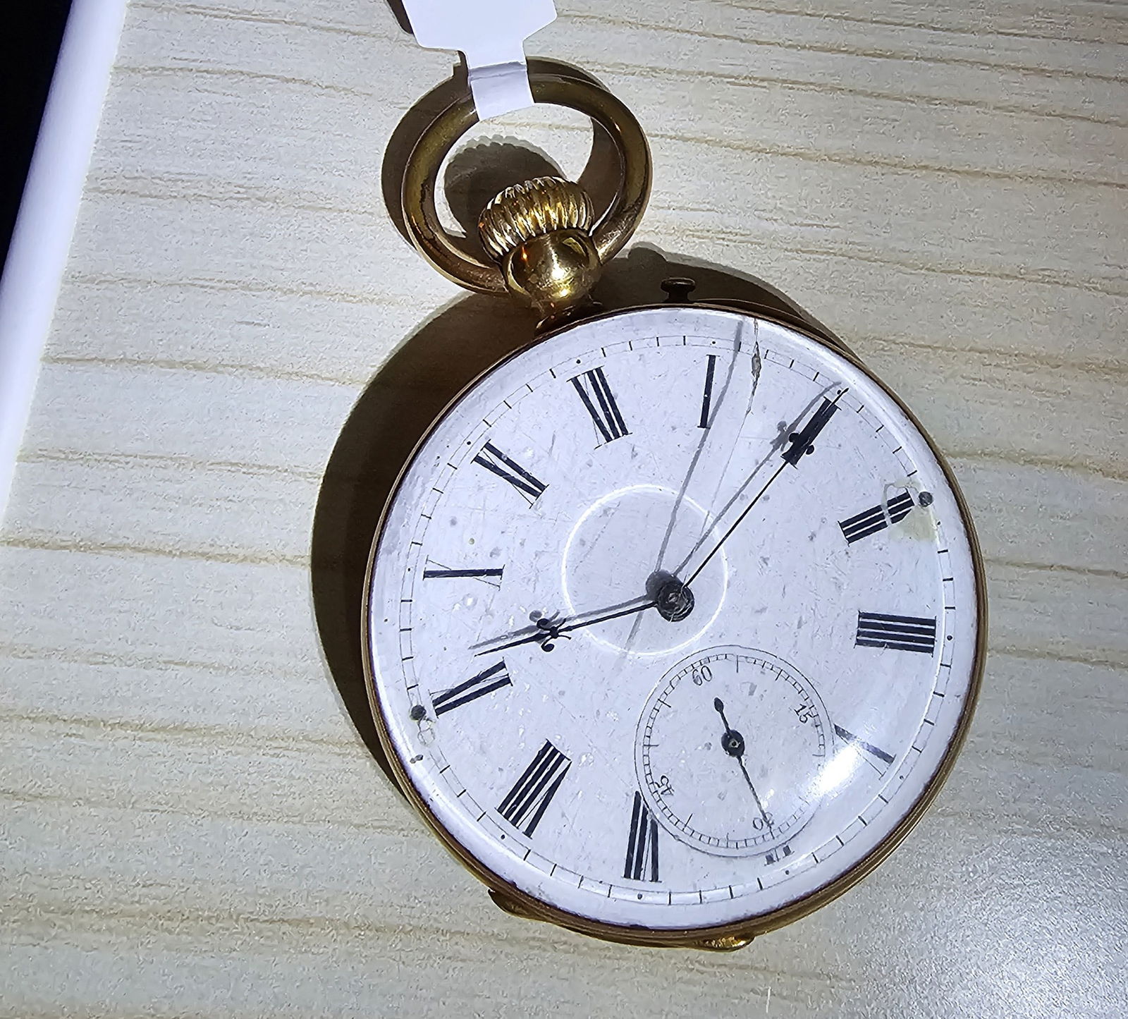 18K Ancre Ligne Droite Pocket Watch (1 of 6)