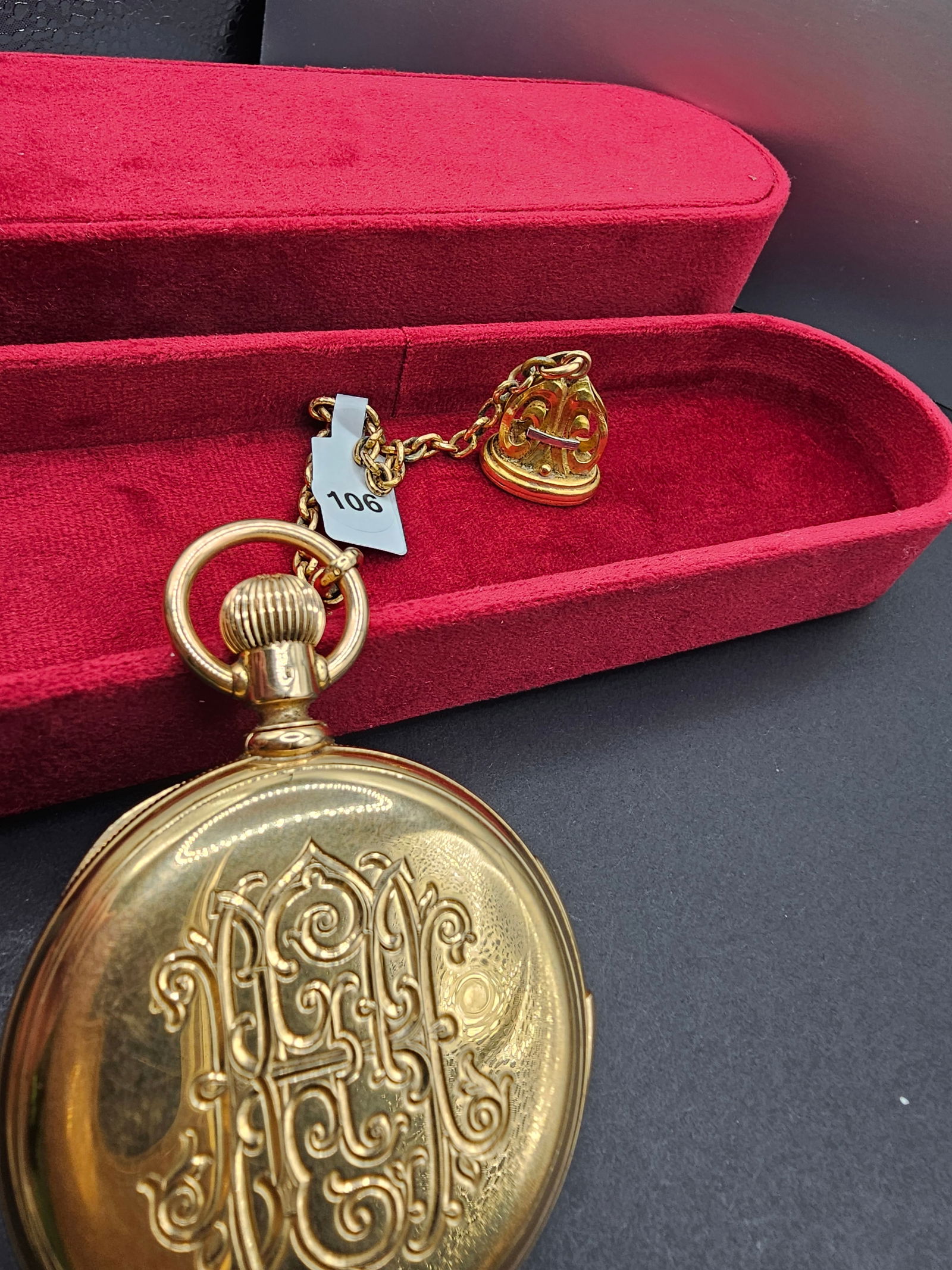 18K Jules Monard 5-minute Repeater Pocket Watch with Fob (1 of 9)