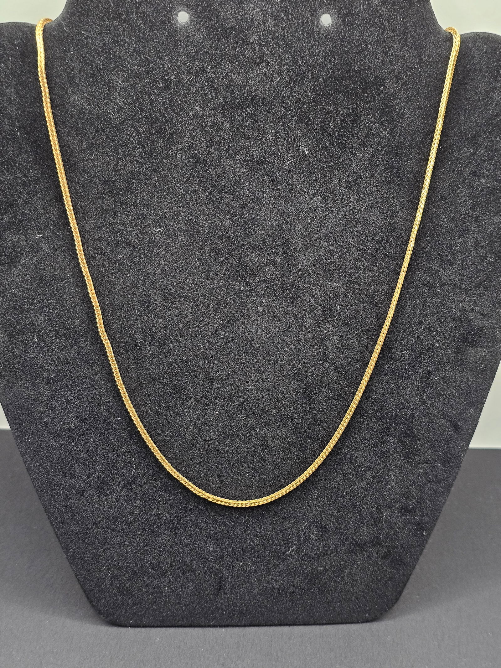 18K Gold 24" Box Chain Necklace (1 of 3)