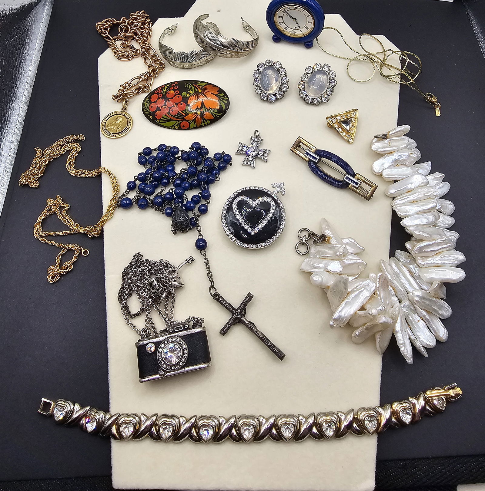 Generous Amount of Vintage Costume Jewelry: earrings, bracelet, and much more