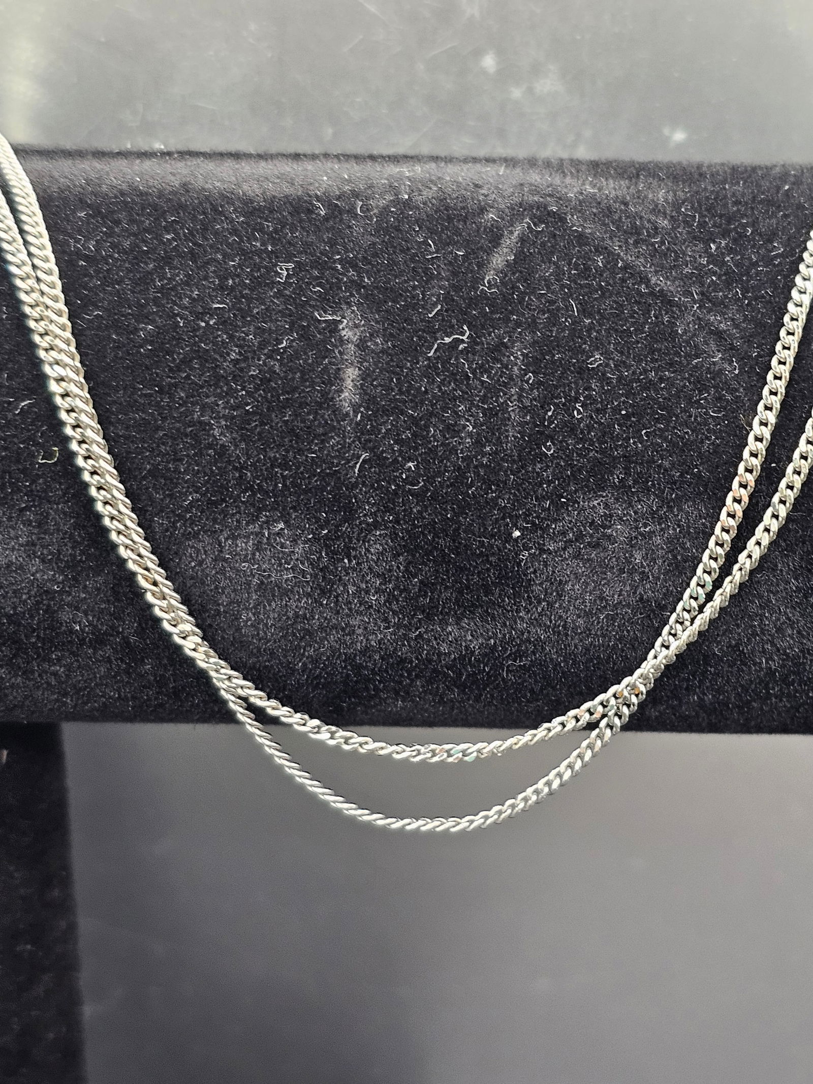 18K White Gold 19" Chain: 18K White Gold Chain