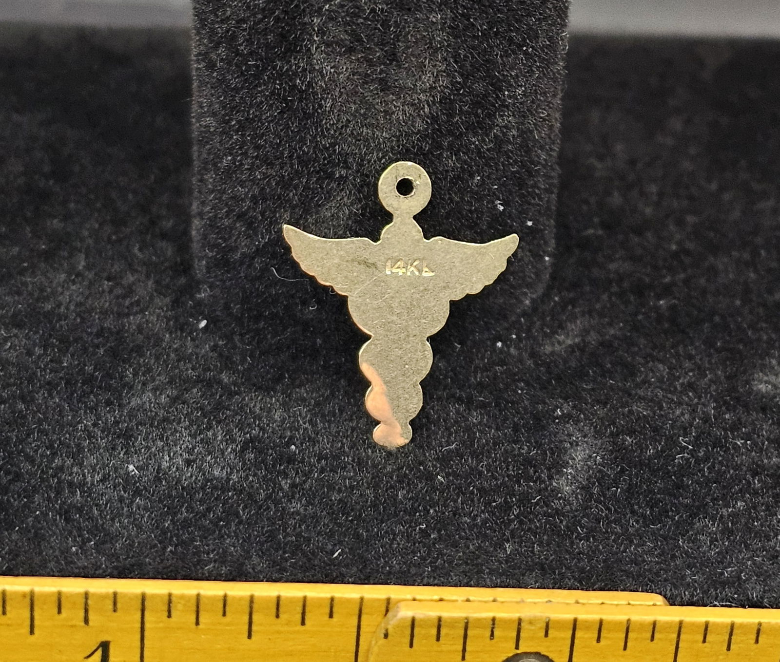 14K Caduceus Charm - 2