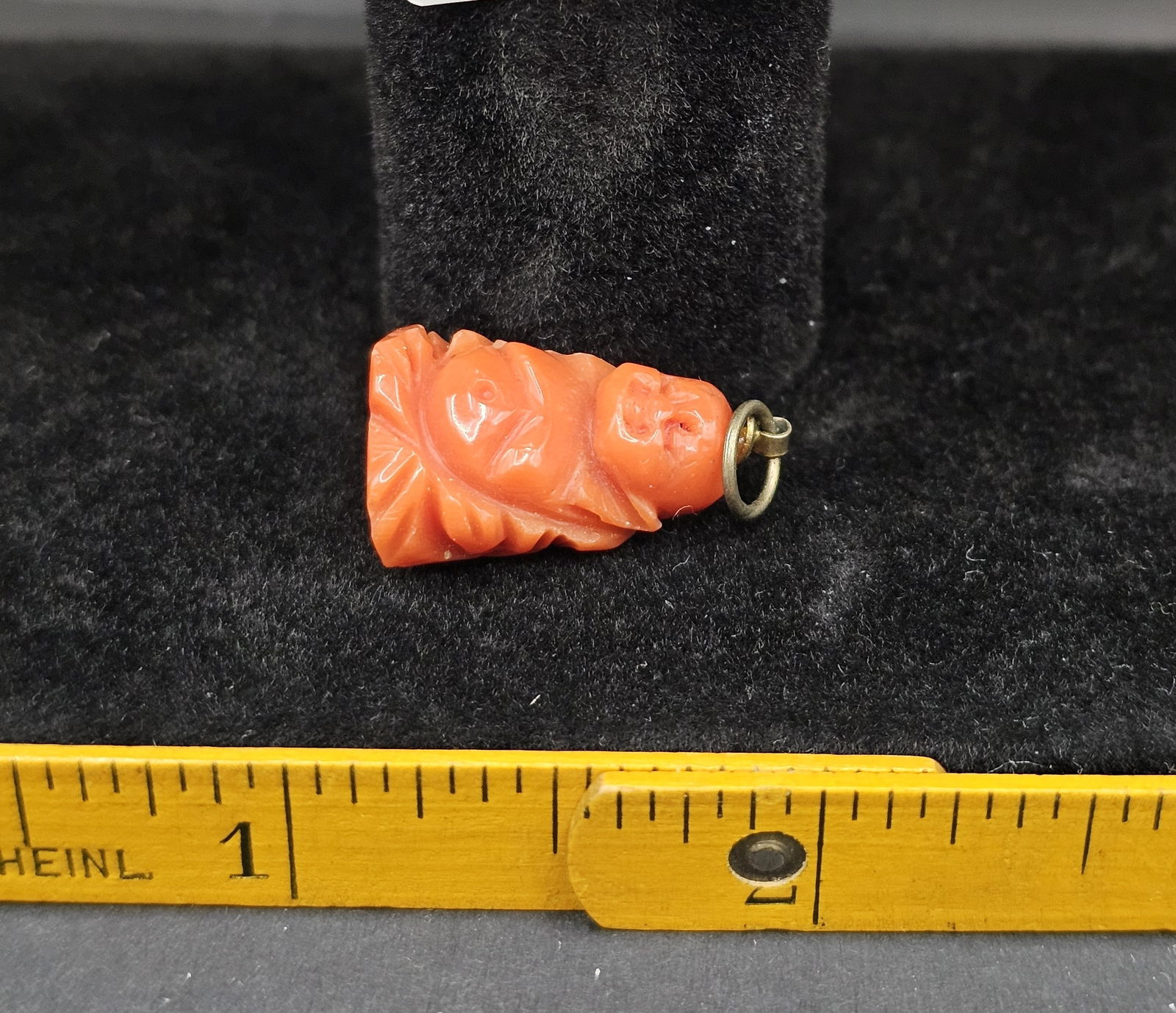 Pink Coral Buddha Charm: Pink Coral Buddha Charm