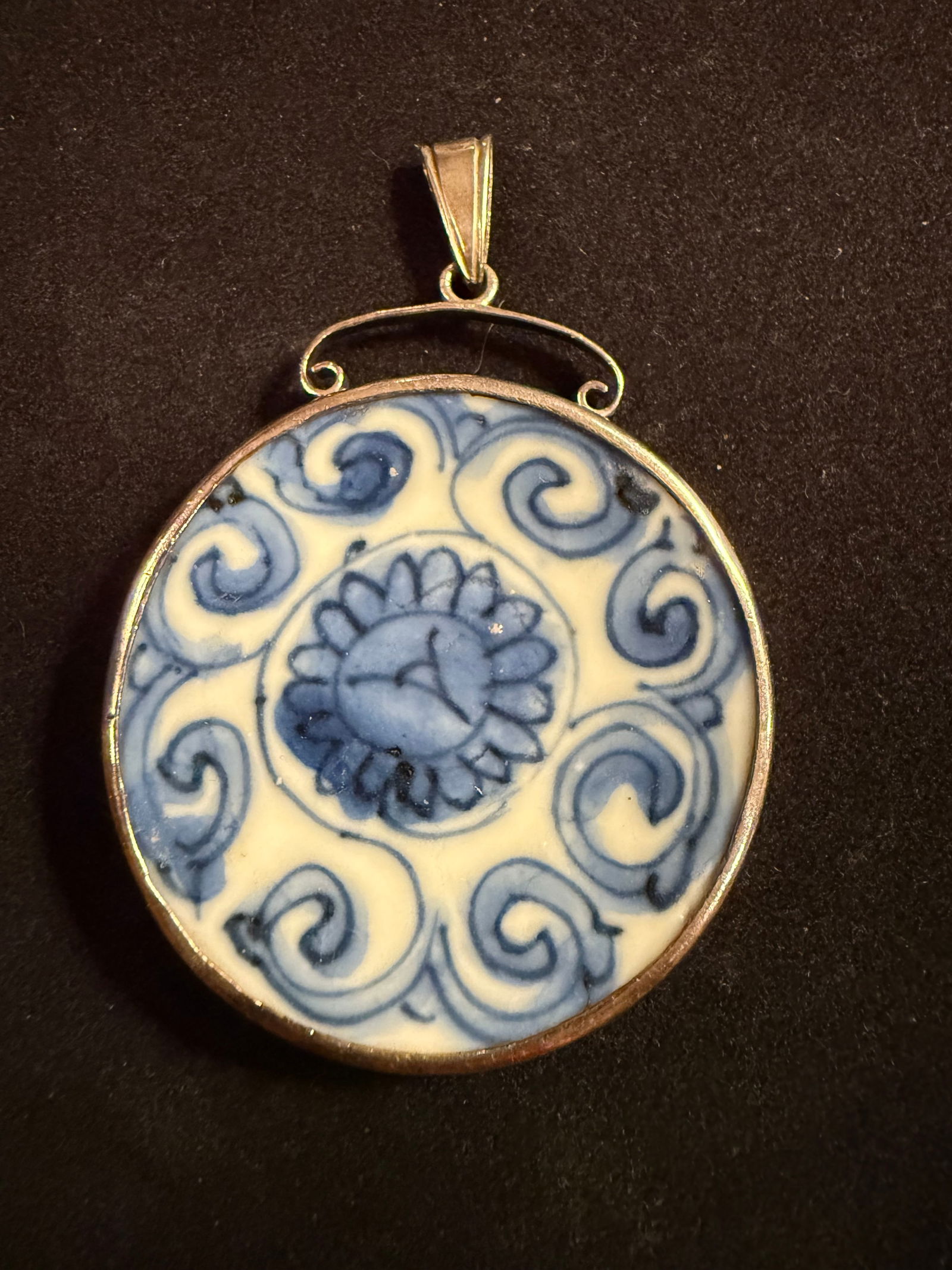 Large Ming Ceramic Pendant (1 of 3)