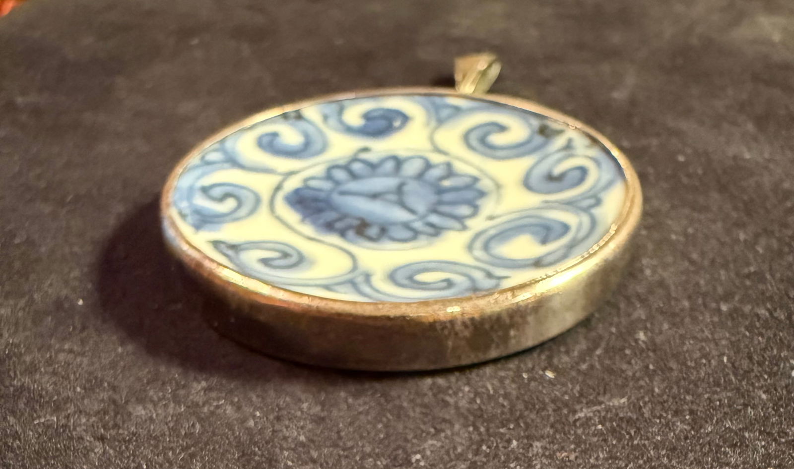Large Ming Ceramic Pendant - 2