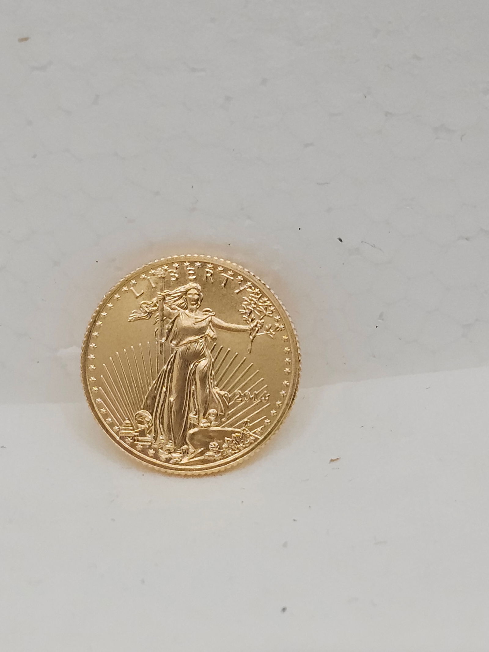Uncirculated 2014 American Eagle $5 Gold Coin: 1/10 oz. Fine Gold - 2014