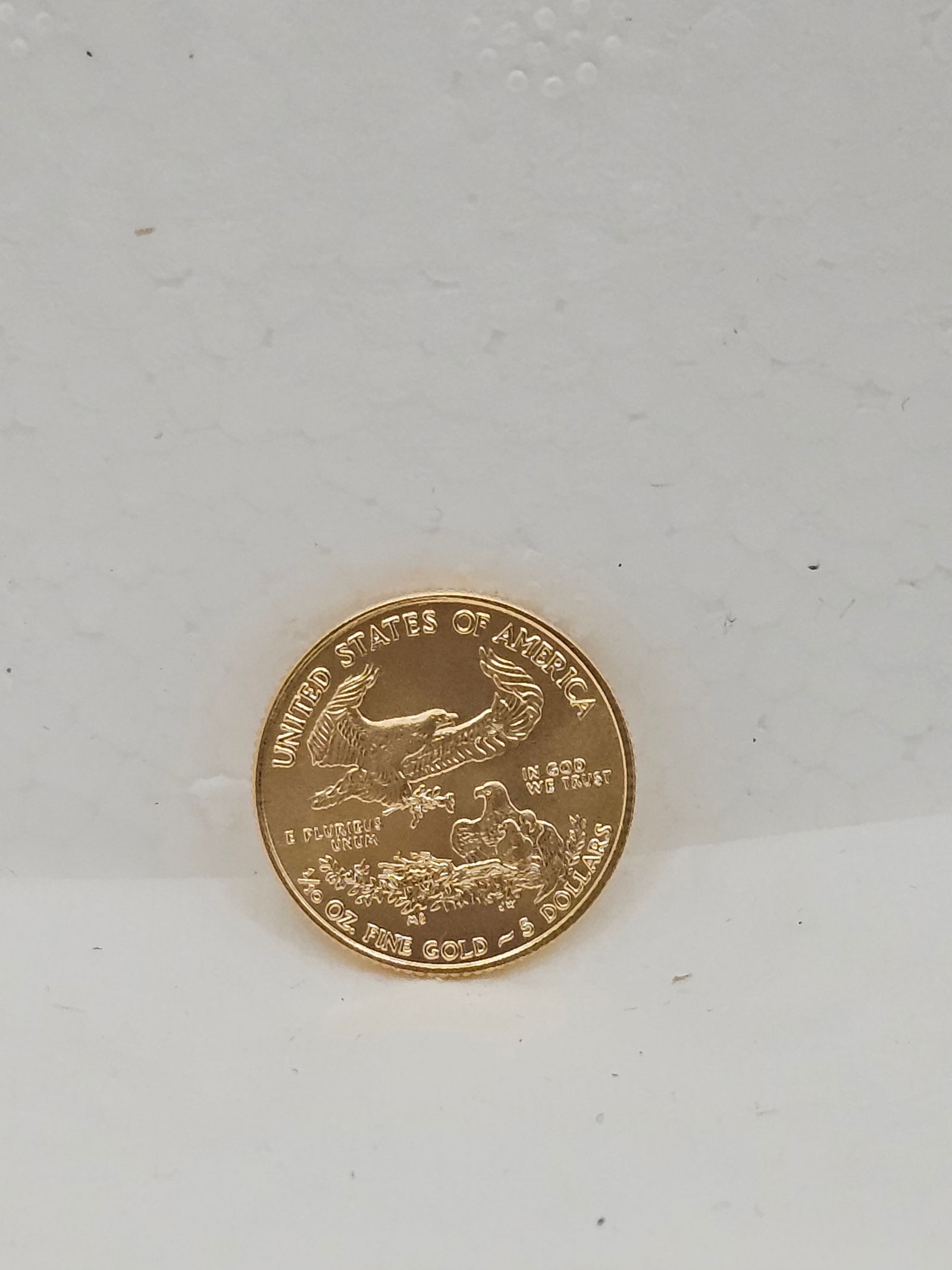 Uncirculated 2015 American Eagle $5 Gold Coin: 1/10 oz. Fine Gold - 2015
