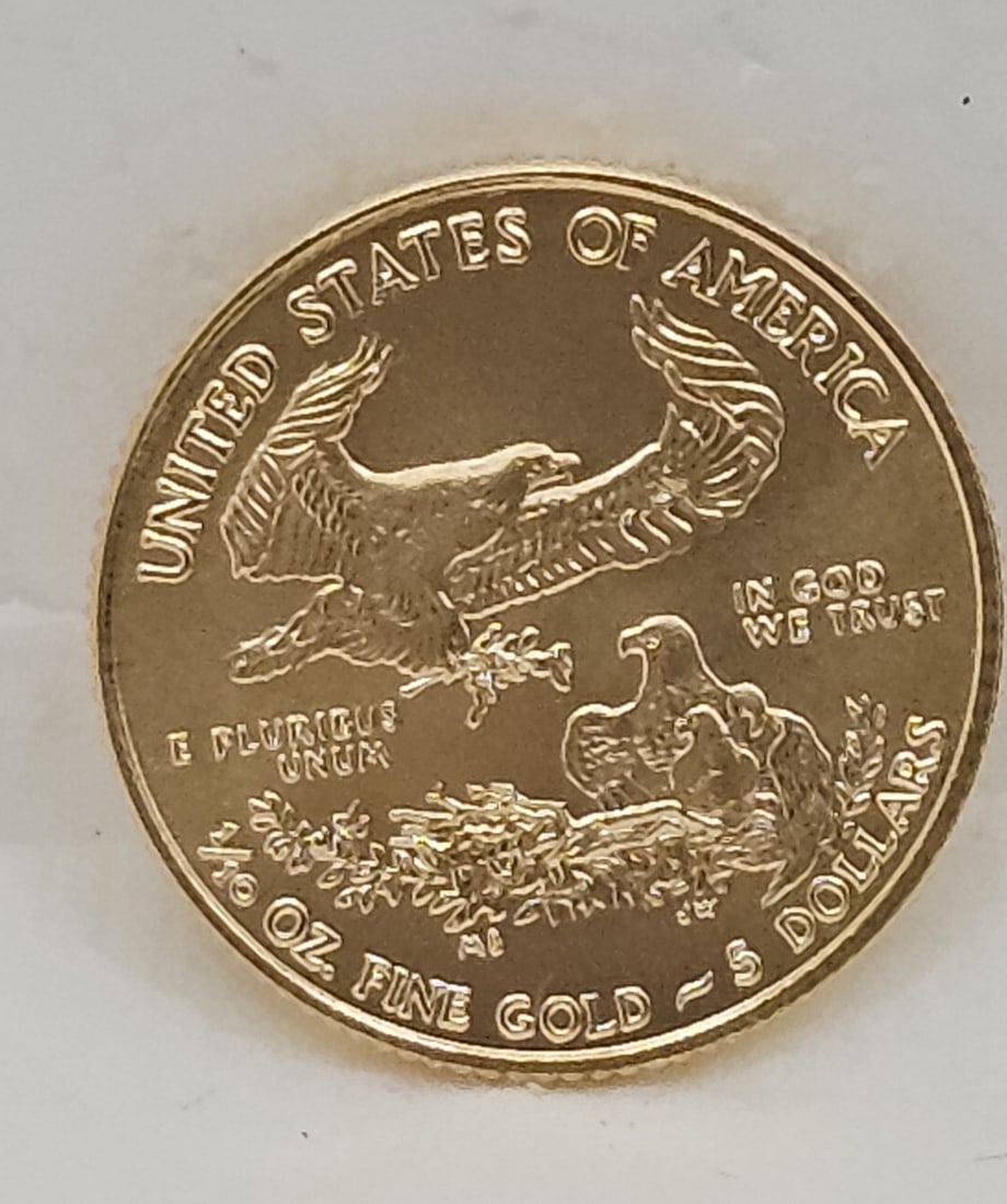 Uncirculated 2015 American Eagle $5 Gold Coin: 1/10 oz. Fine Gold .999