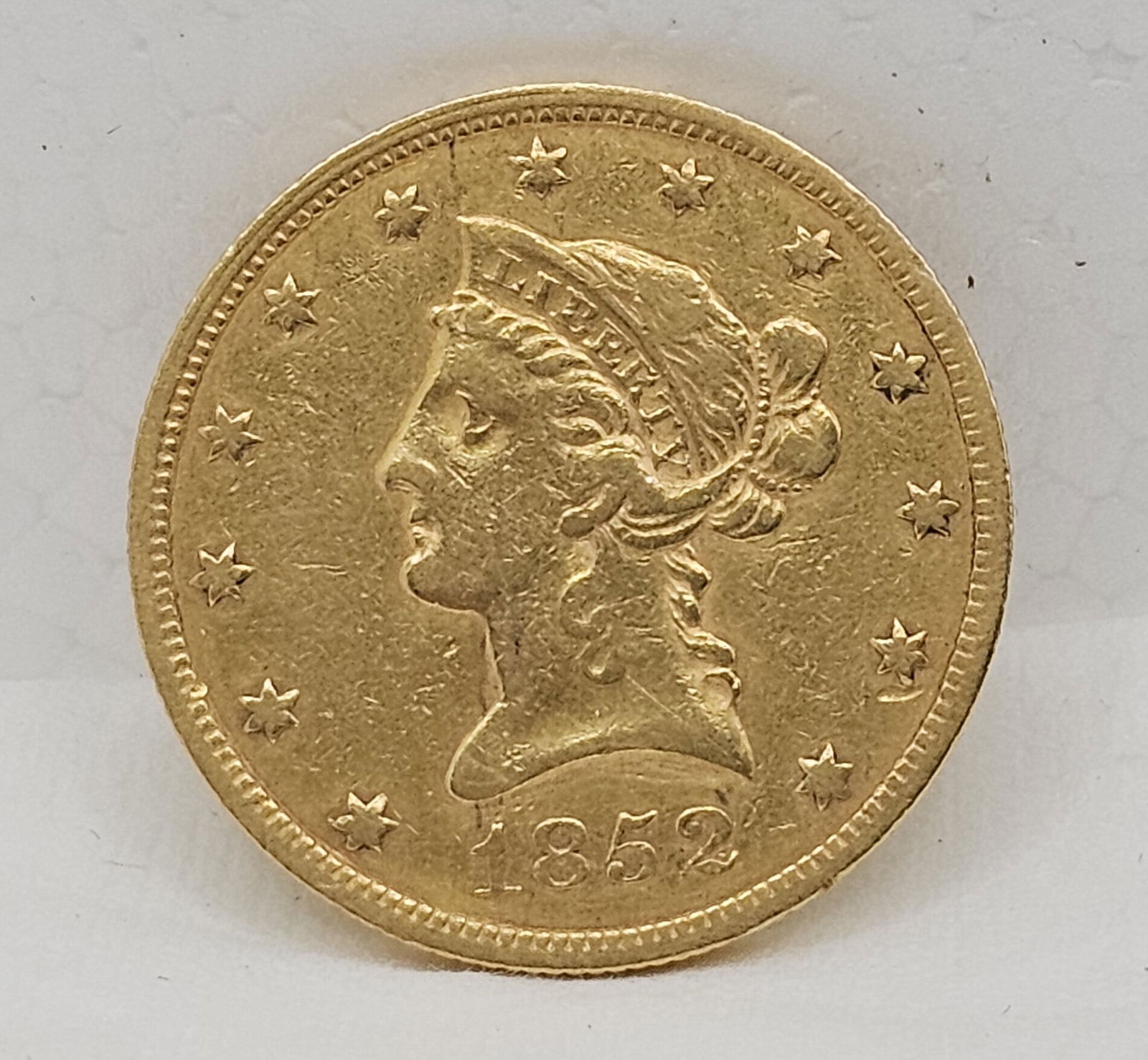 1852 Liberty Head $10 Gold Coin VF (1 of 1)