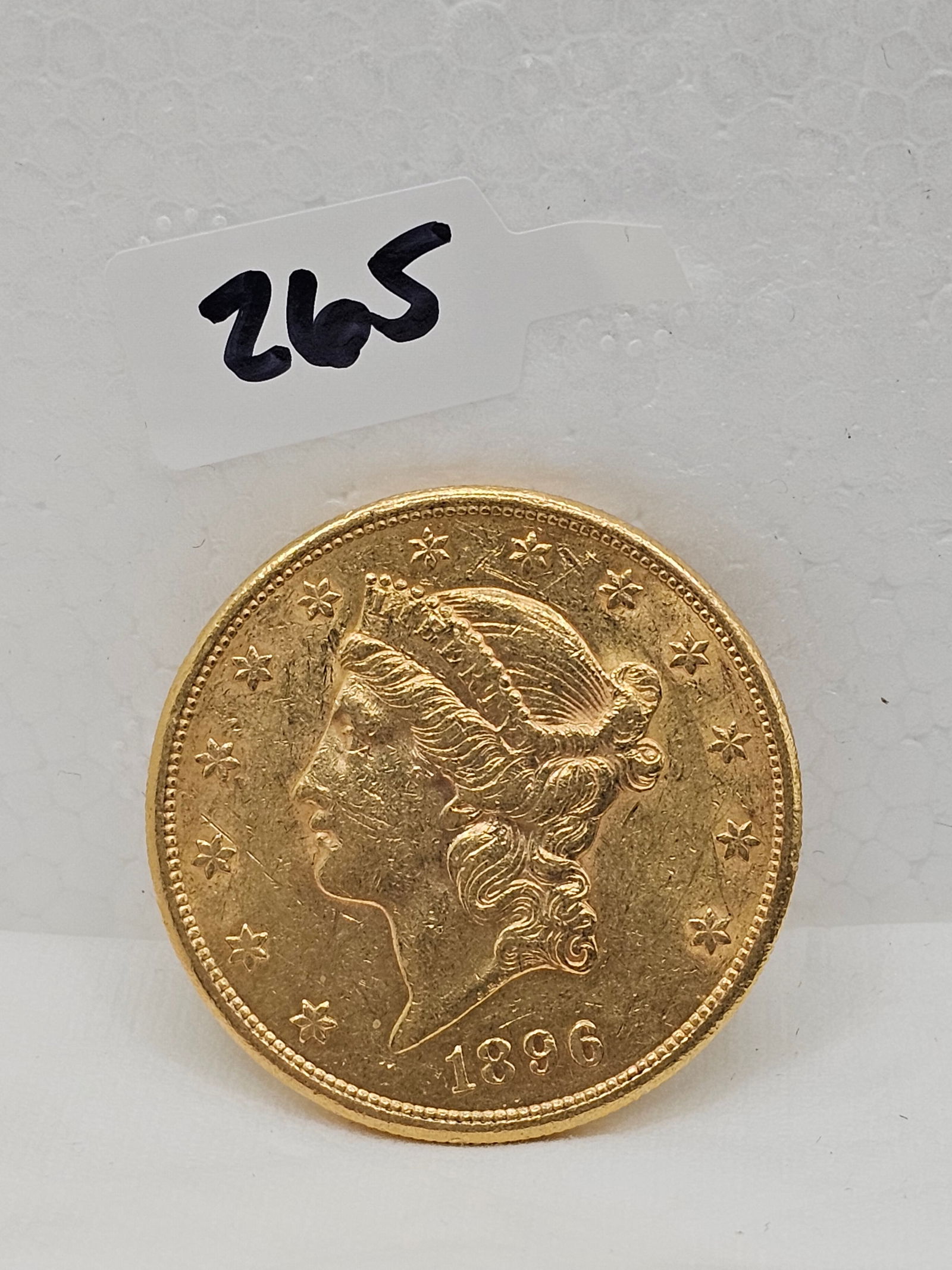 1896 Liberty Head Double Eagle $20 Gold Coin (1 of 2)