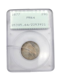 1877 PR64 Liberty Seated 20 Cents