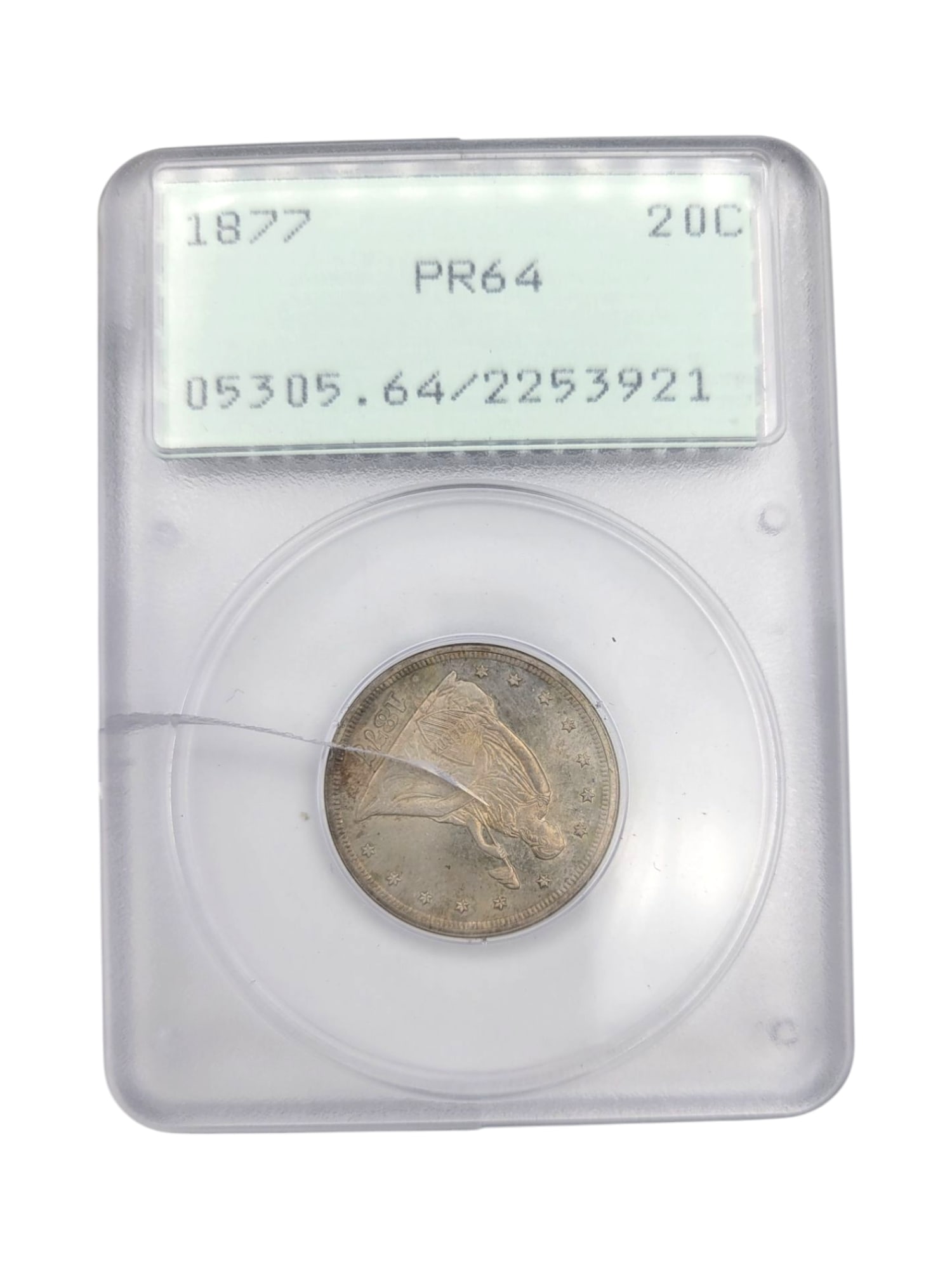 1877 PR64 Liberty Seated 20 Cents (1 of 2)