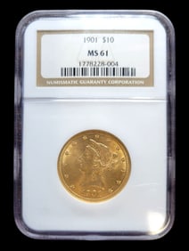 1901 $10 MS 61 Liberty Head and Eagle Gold Coin NGC Certified