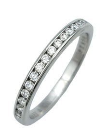 Tiffany & Co. Semi Eternity .17 CTW Diamond Band Ring in Platinum