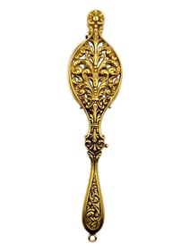 Antique Lorgnette Reading Glasses with Swirl Motifs in 14 Karat Yellow Gold