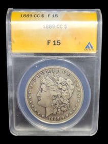 1899-CC $ F15 Morgan Silver Dollar ANACS Graded