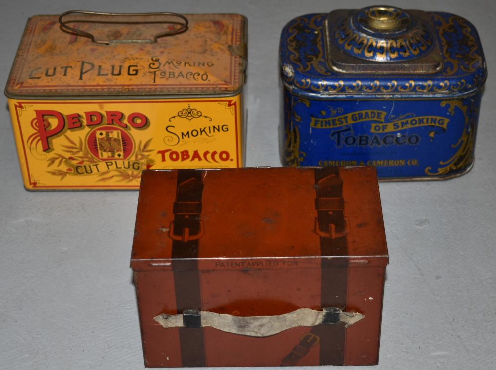 Lot (3) Vintage Advertising Tobacco Tins (1 of 1)