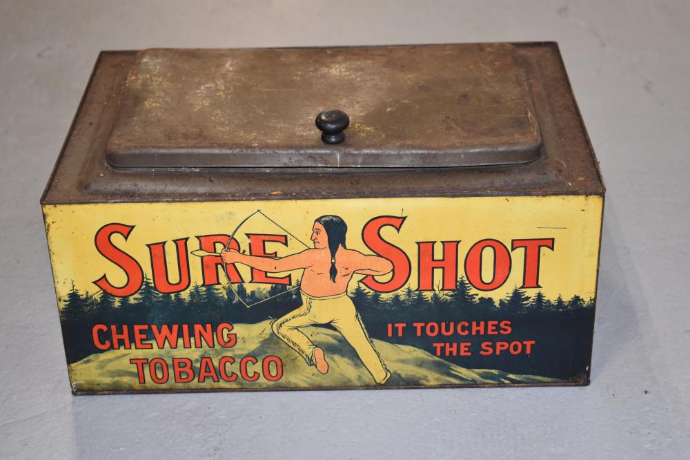 Large Sure Shot Chew Tobacco Tin (1 of 1)
