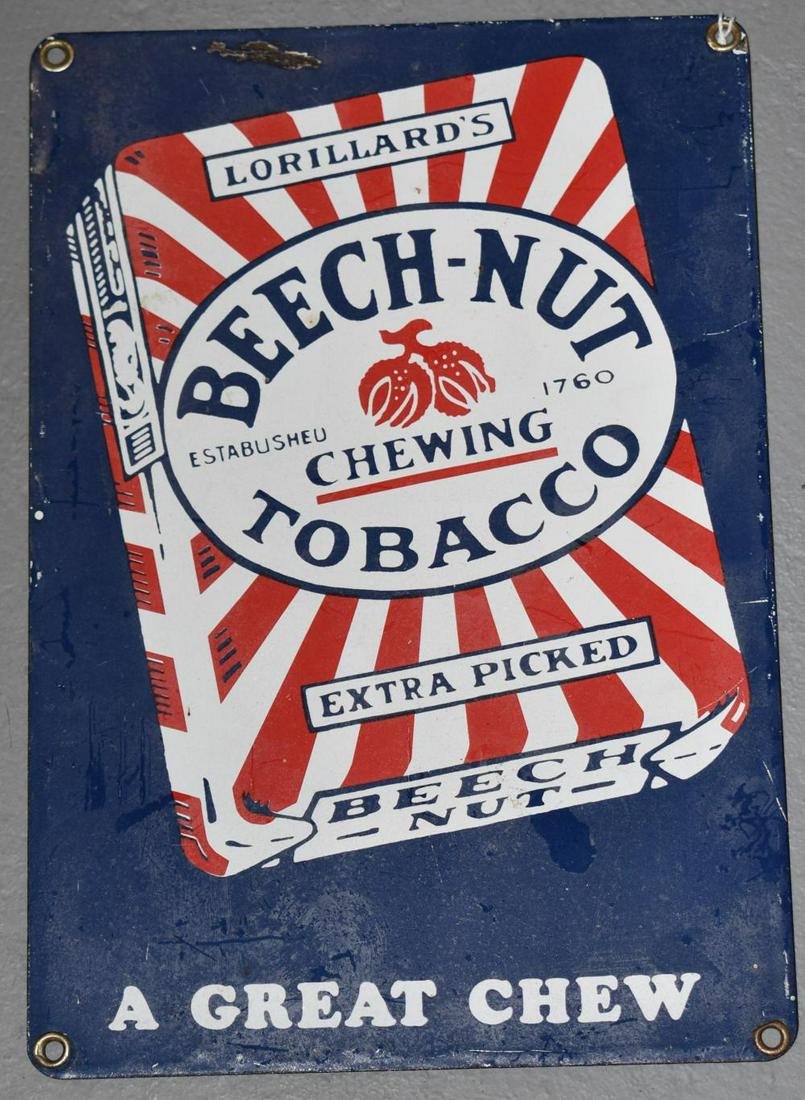 Vintage Beech-Nut Enamel Advertising Sign (1 of 1)