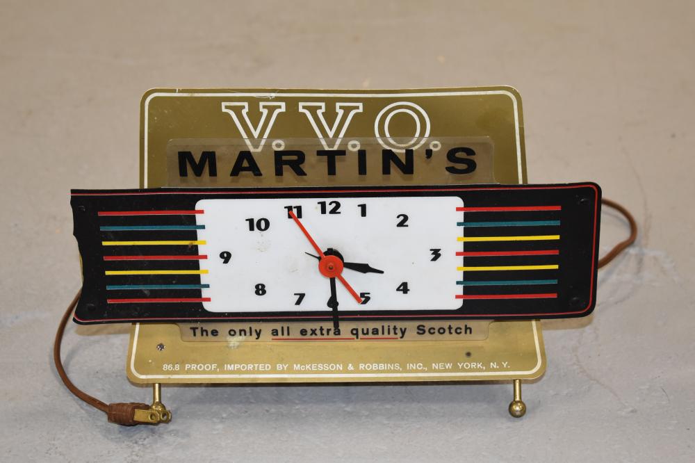 Vintage Martins Scotch Advertising Clock (1 of 1)