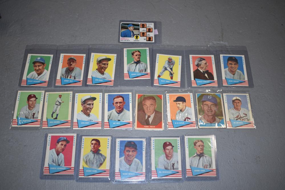 Lot(21) 1960s -70s Fleer and Topps Baseball Cards (1 of 1)