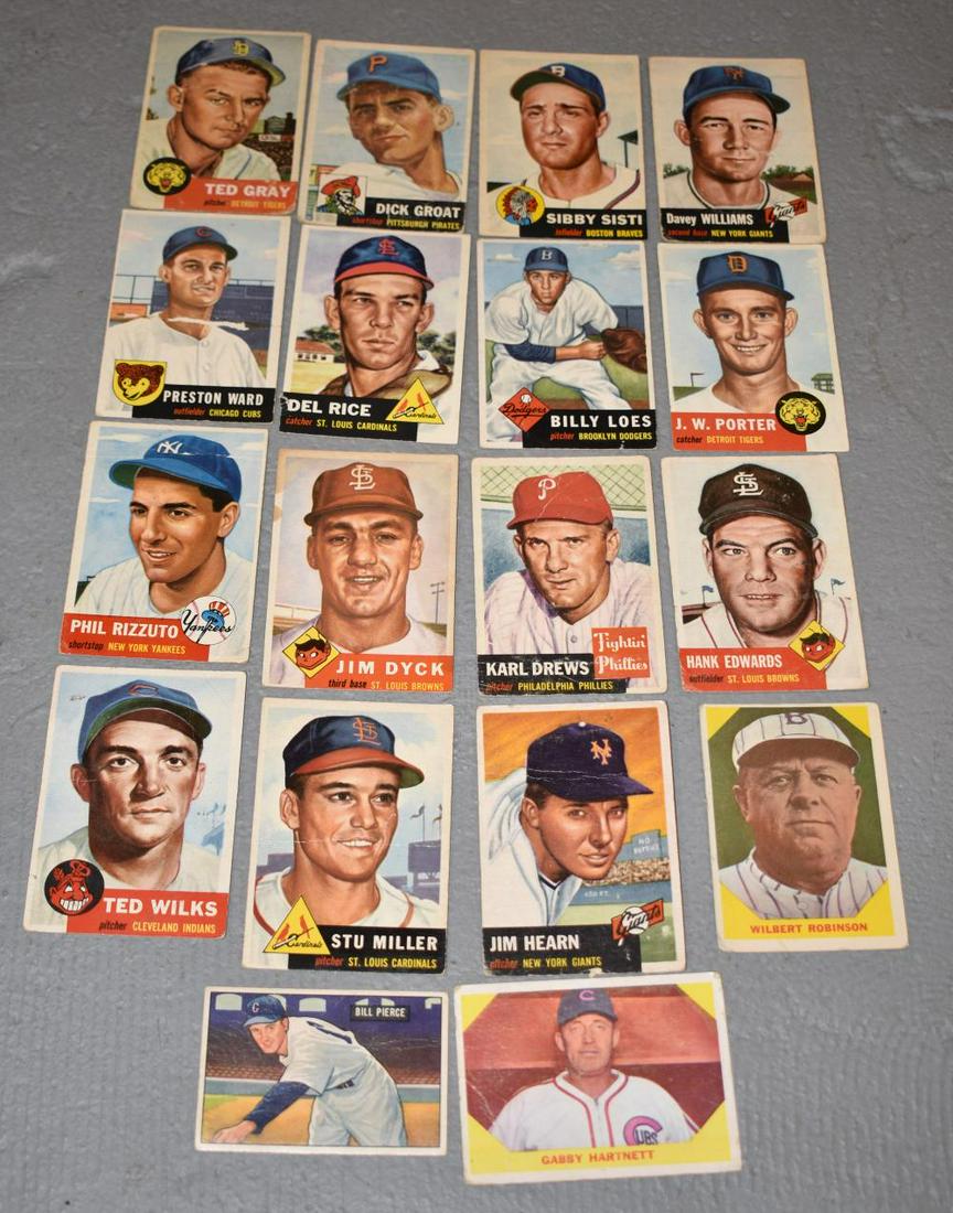 Lot (18) 1950s-60s Baseball Cards (1 of 1)