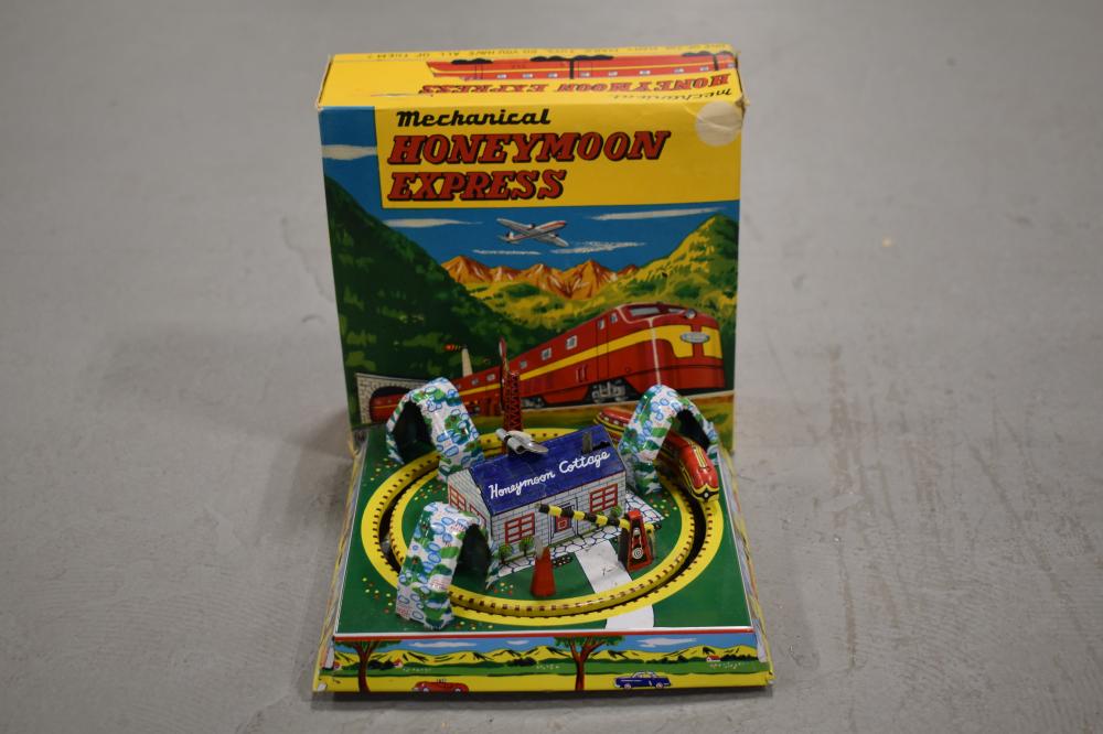 Marx Tin Litho Mechanical Honey Moon Express Toy (1 of 1)