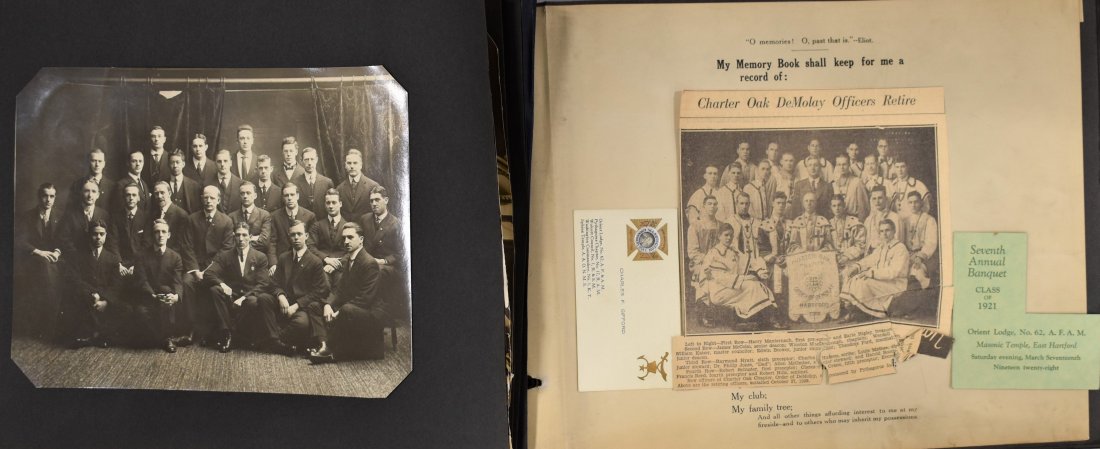 University of Pennsylvania Scrap Books: (2) EARLY 20TH CENTURY UNIVERSITY OF PENNSYLVANIA SCRAP BOOKS - PHOTOS, CLIPPINGS, CARDS, BOOKLETS, TICKETS, SMALL BROADSIDES ETC. - LOSSES AND IMPERFECTIONS