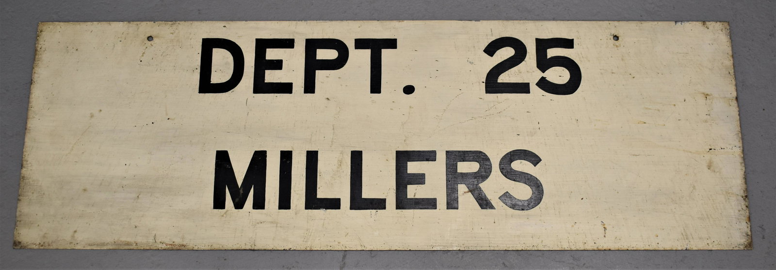 Vintage Painted Metal Shop Sign (1 of 2)