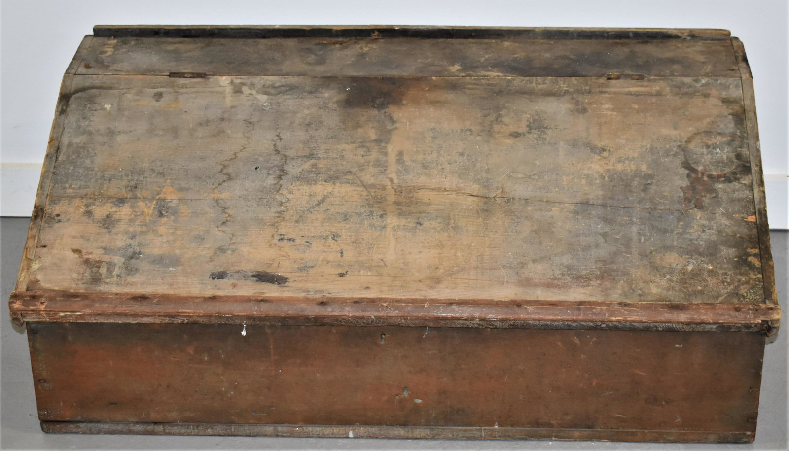 19th Century Pine Table Top Slant Front Desk (1 of 6)