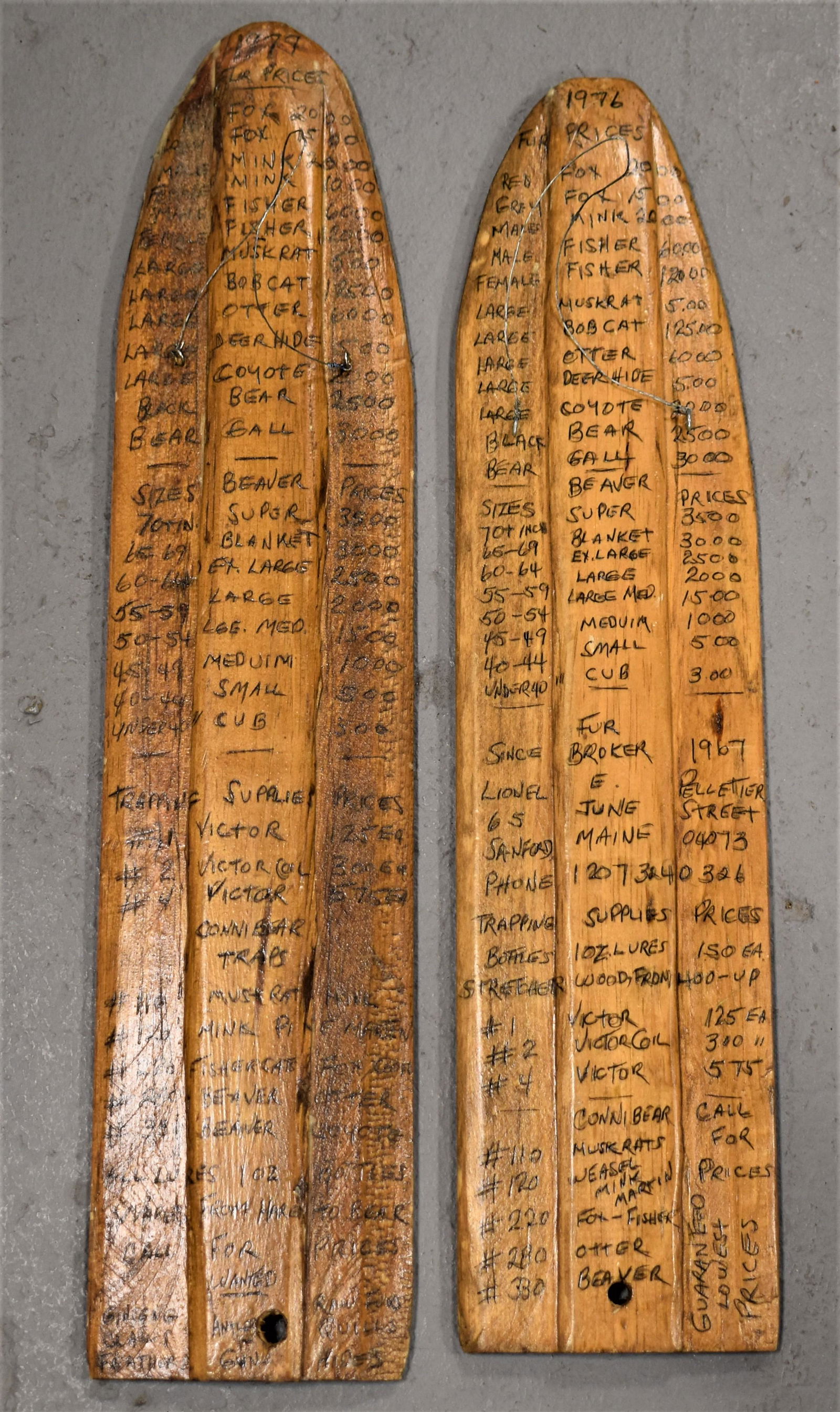 (2) Wooden Hide Stretchers (1 of 5)