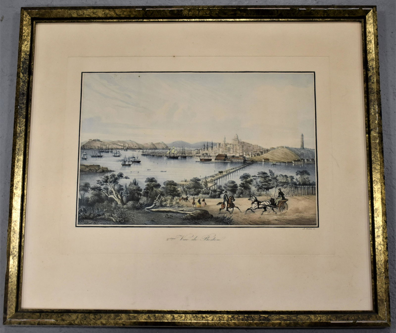 Louis Le Breton Vue de Boston Print (1 of 4)