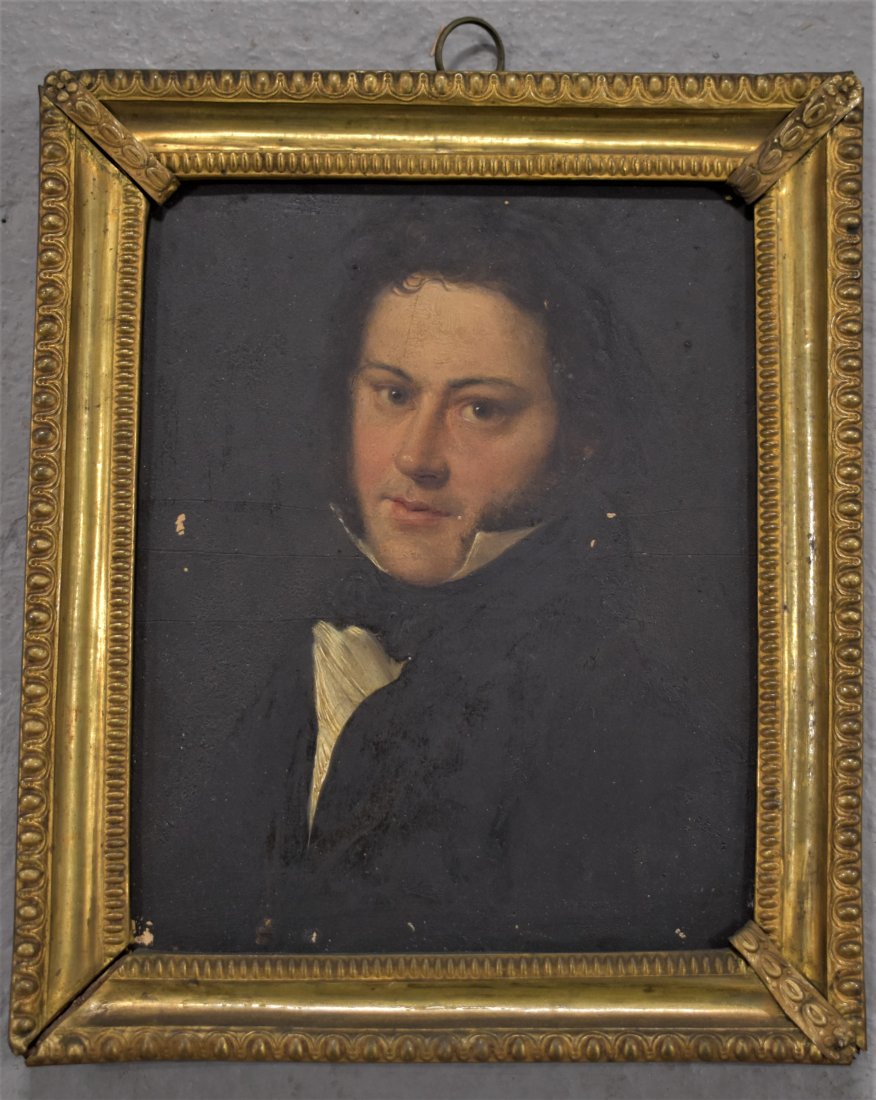 Small 19th Century Portrait Oil Painting (1 of 3)