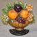 Hubley 7" Cast Iron Basket of Fruit Doorstop