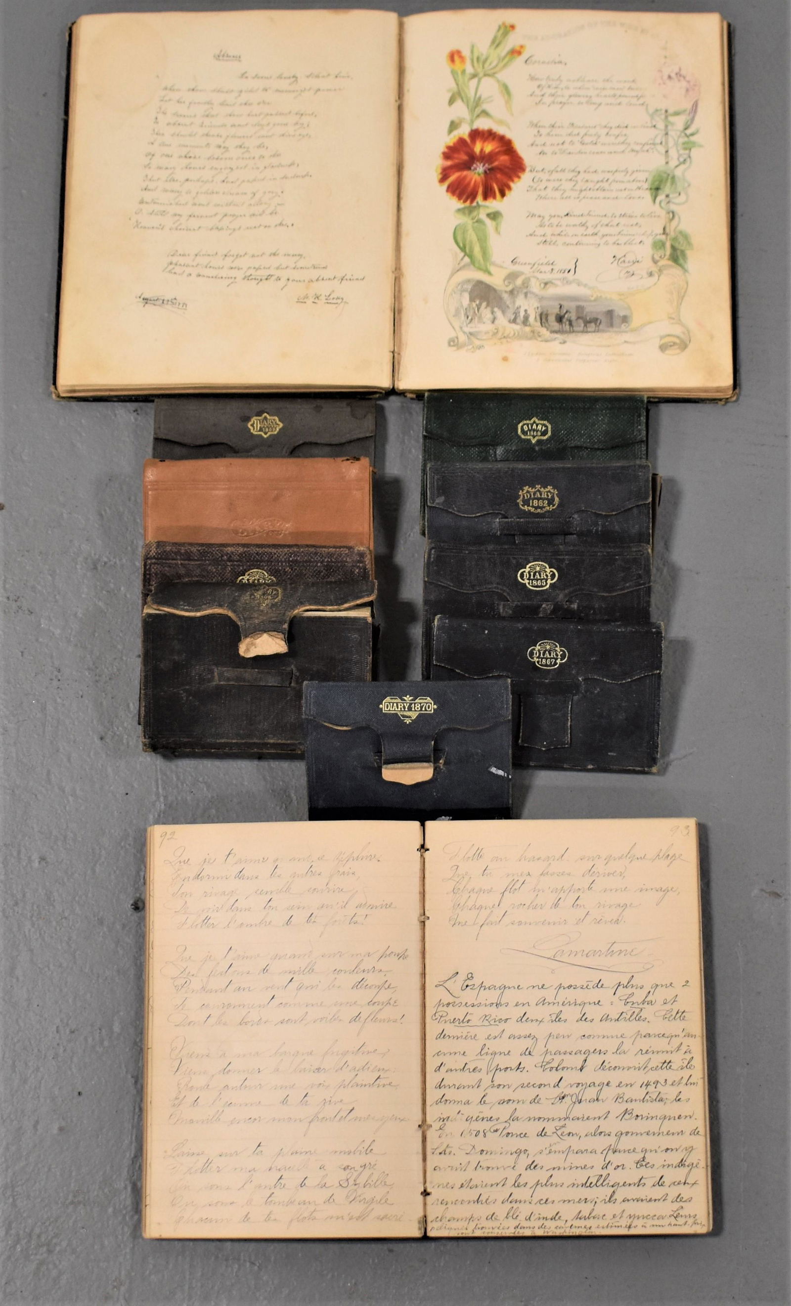 Lot of (11) 19th Century Diaries (1 of 1)