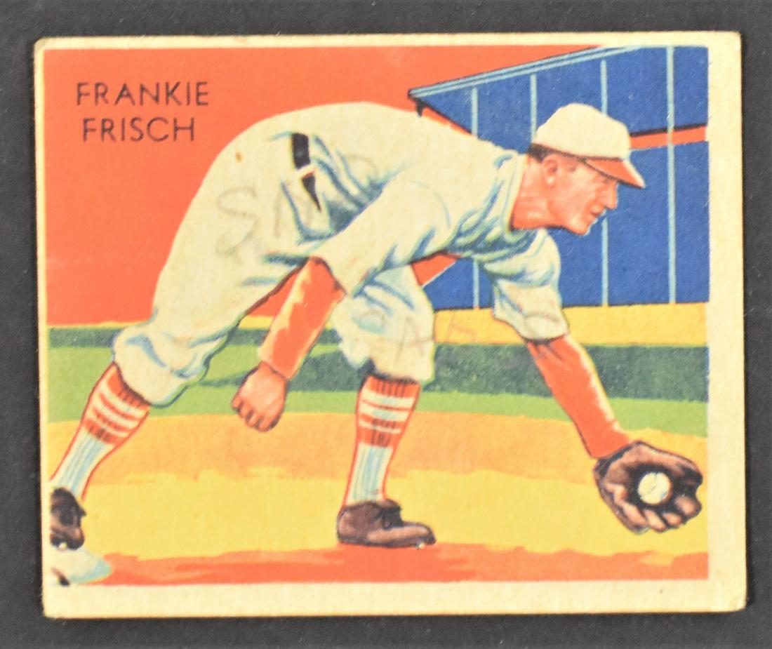 1934-36 Frankie Frisch Diamond Star Baseball Card (1 of 2)