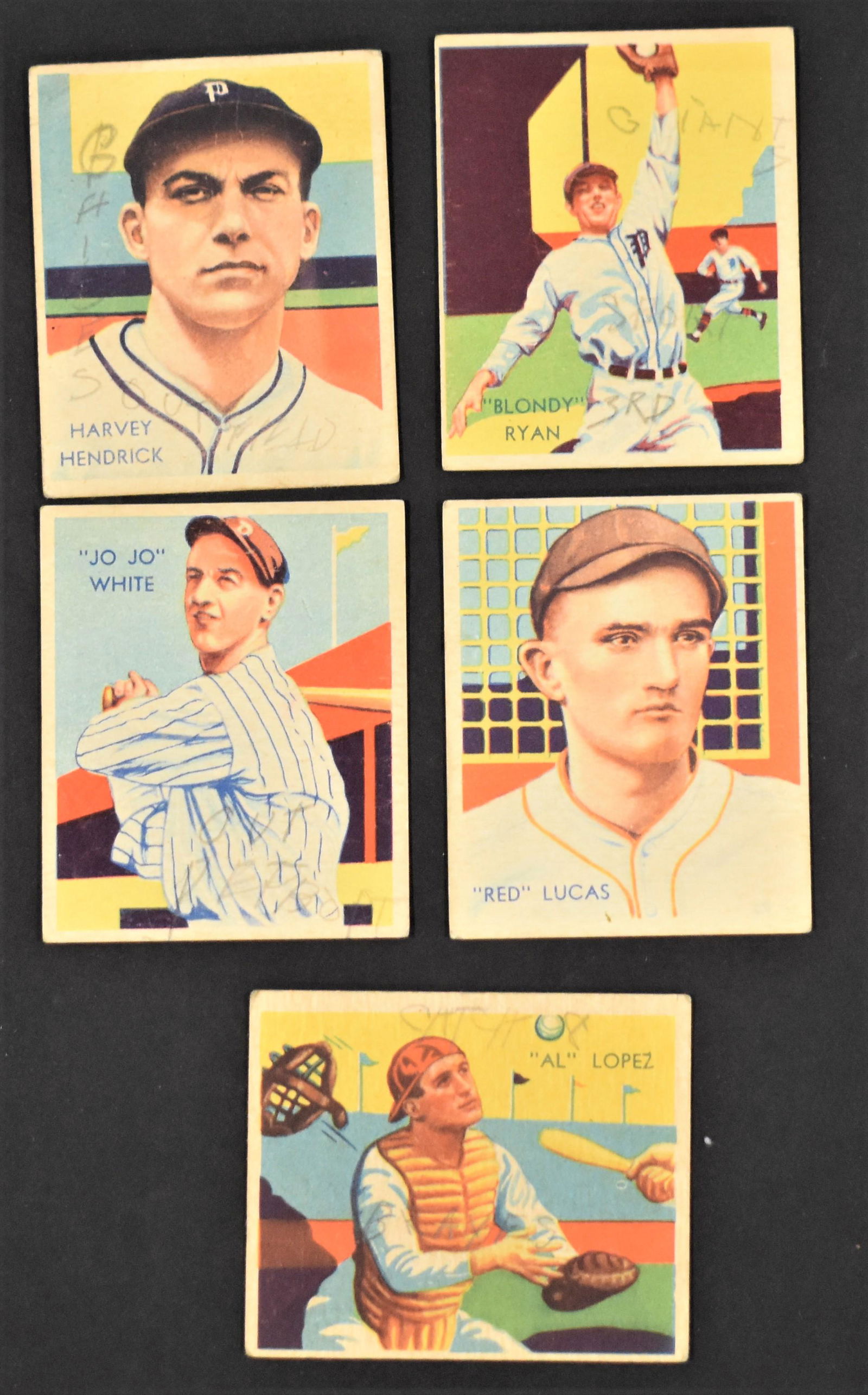 (5) 1934-36 Diamond Stars Baseball Cards (1 of 2)