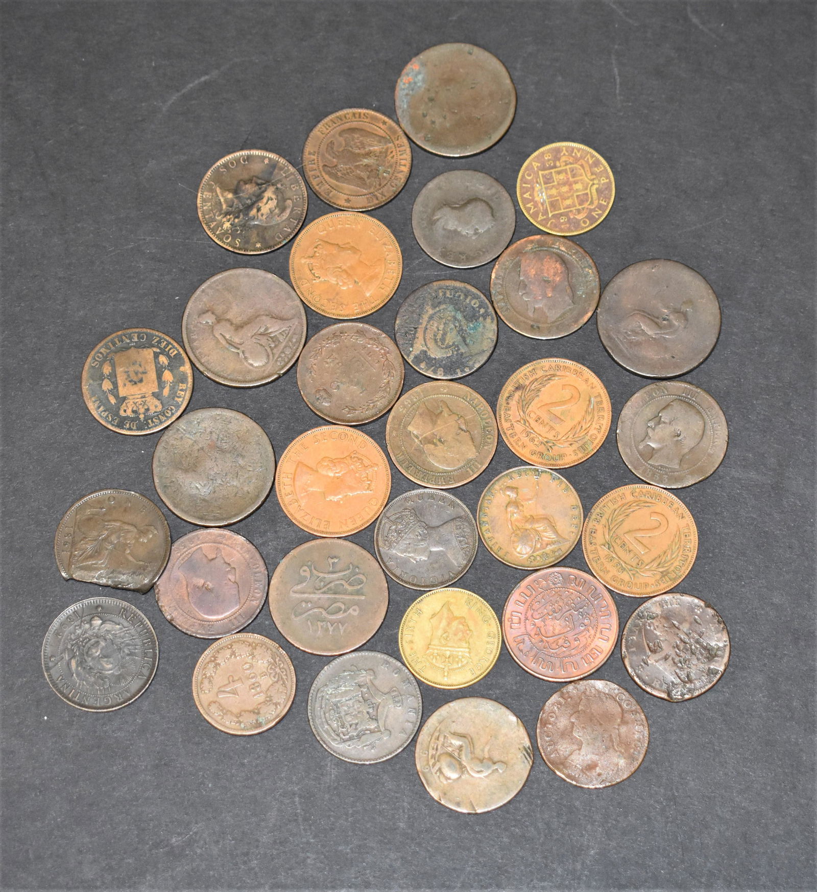 31 Misc Foreign Copper Coins (1 of 1)