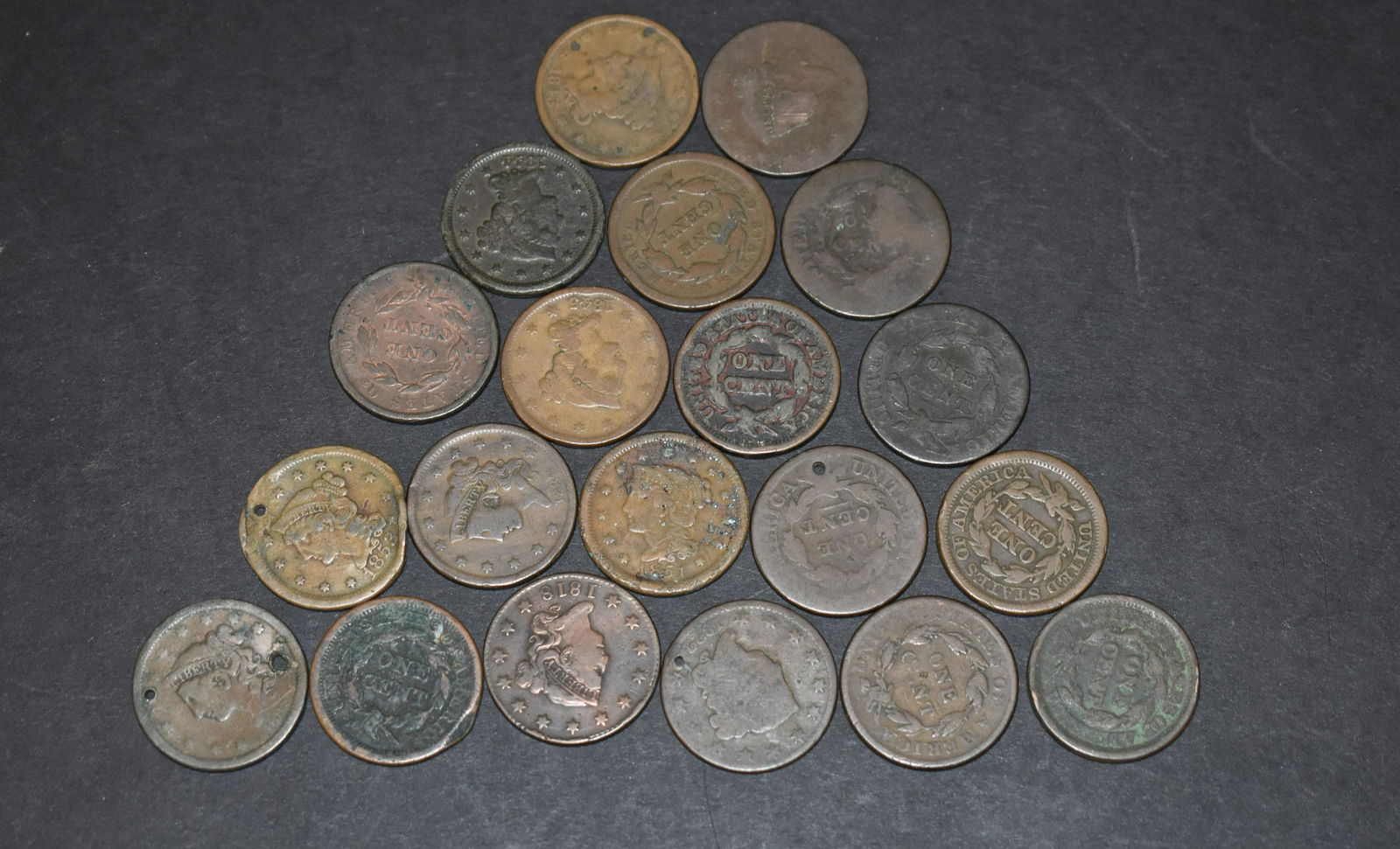 20 - Misc Coronet Large Cents (1 of 2)