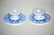 13: PR. DEDHAM POTTERY LOW CANDLESTICKS