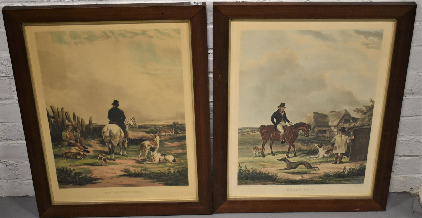 Pair of 19th Century English Colored Lithographs (1 of 3)