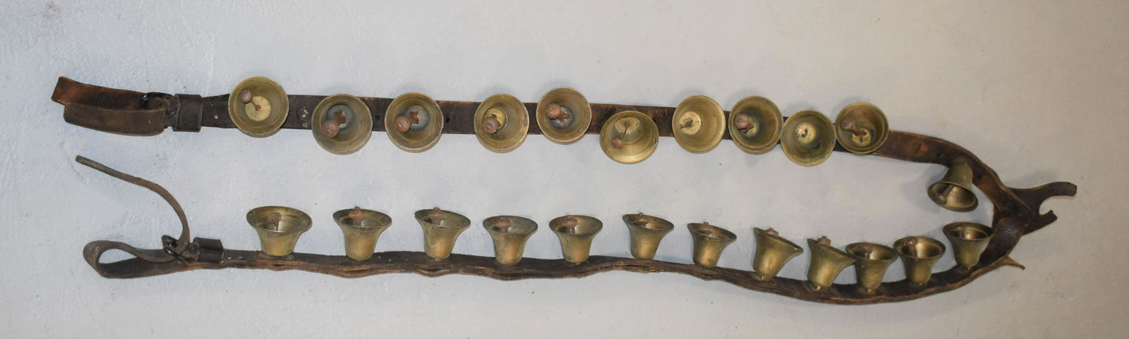 Long Strap of Brass Sleigh Bells (1 of 3)